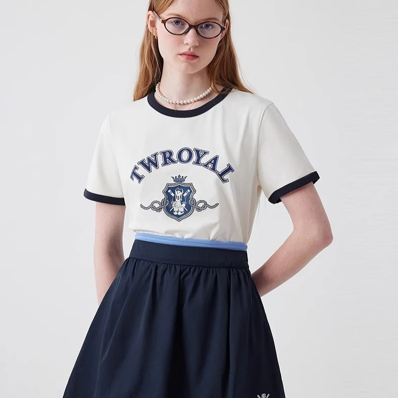 【凉感透湿】TeenieWeenieT恤25夏季新款航海系圆领短袖TTRA252402W