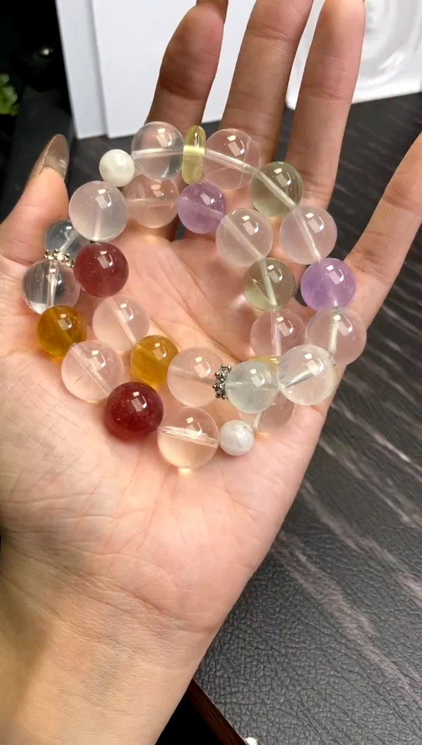 水晶手链未镶嵌12+/x-589【多样性发一件