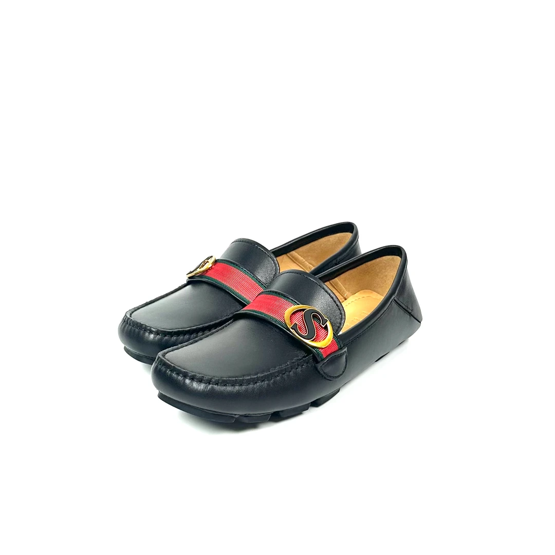 男士轻奢休闲豆豆鞋舒适透气新款乐福鞋百搭一脚蹬男休闲皮鞋GE01