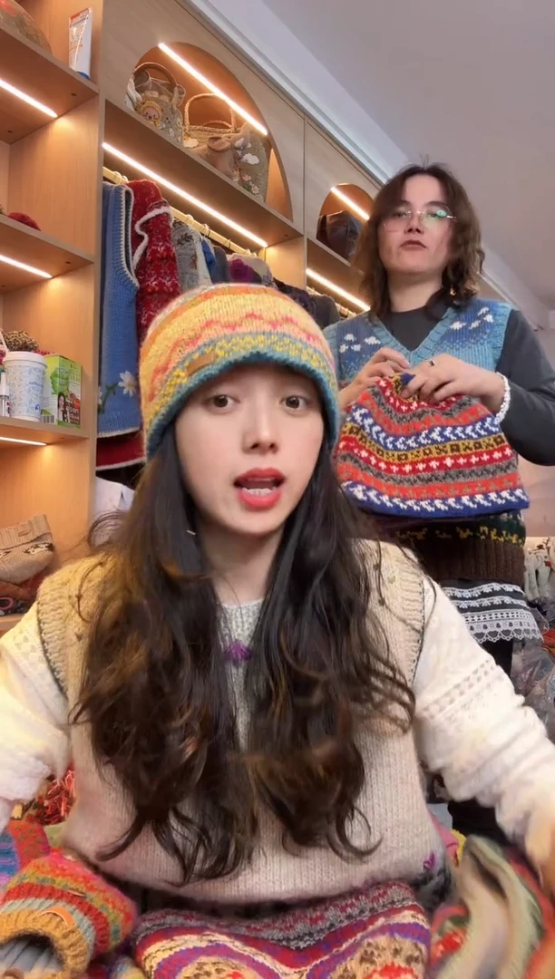 纯棉林*咕百羊毛冷帽A682