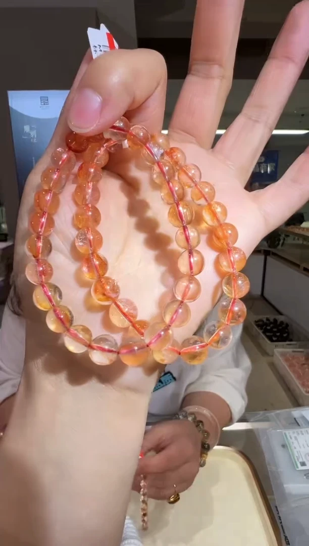 未镶嵌手串水晶胶花手串8-9m+多样发一