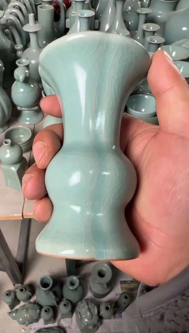 汝瓷平顶山汝瓷产品   花觚