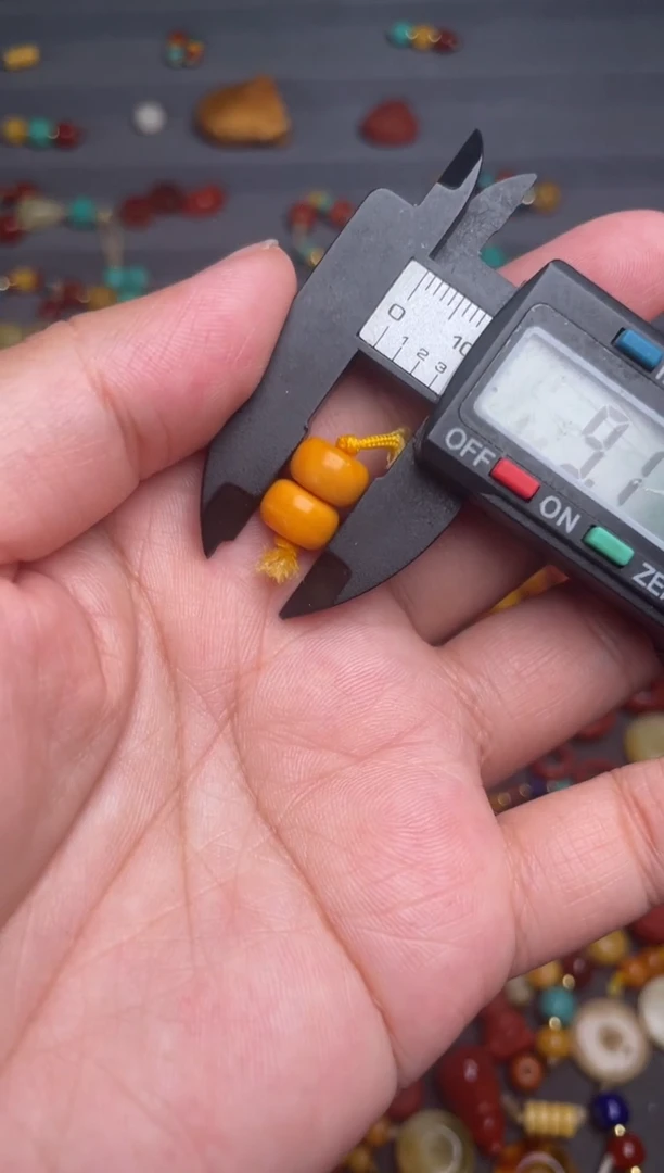 石英质玉多样性发货未镶嵌9mm算盘珠一对