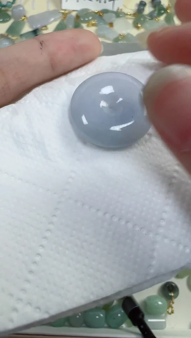 翡翠裸石67号链接，A货翡翠 大平安扣