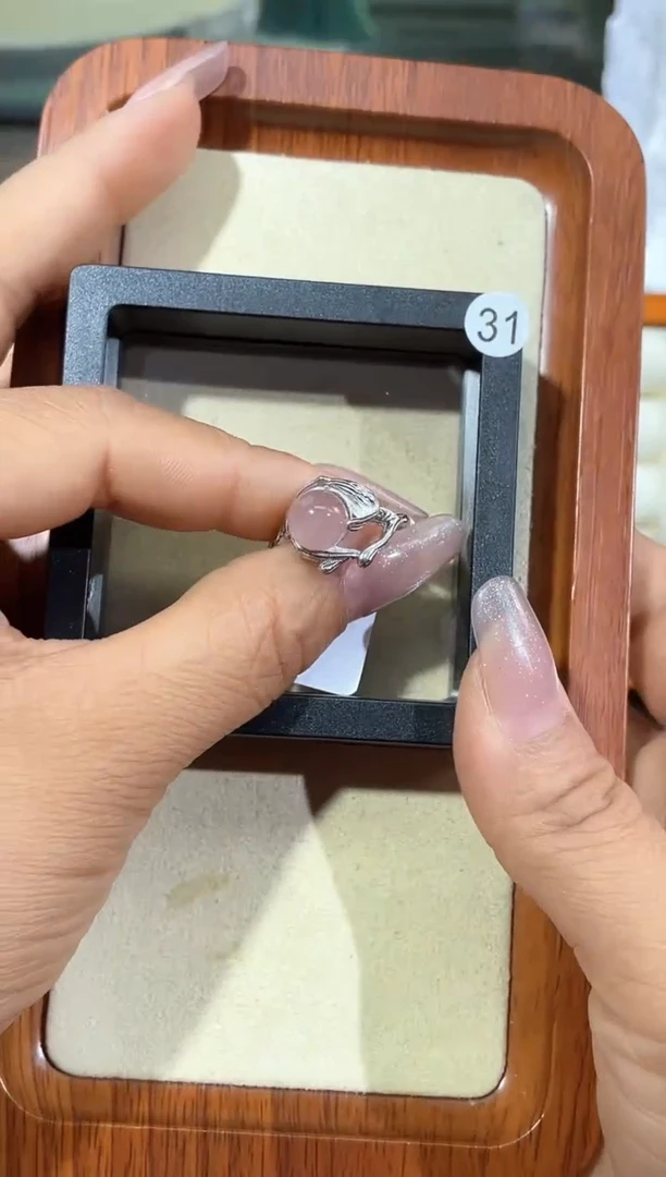 【闪购商品】水晶戒指银S925镶嵌定制