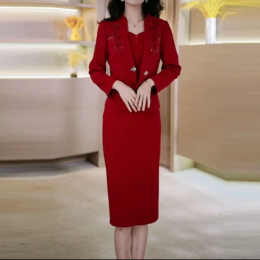 焱焱衣橱2025秋季新款A3357气质遮肉大码连衣裙女修身女装连衣裙