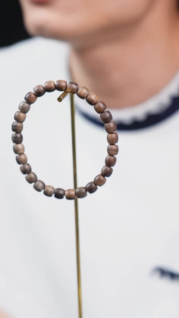 手串/手链小叶紫檀暮*SG037 印度老山檀横纹6*7mm直切单圈