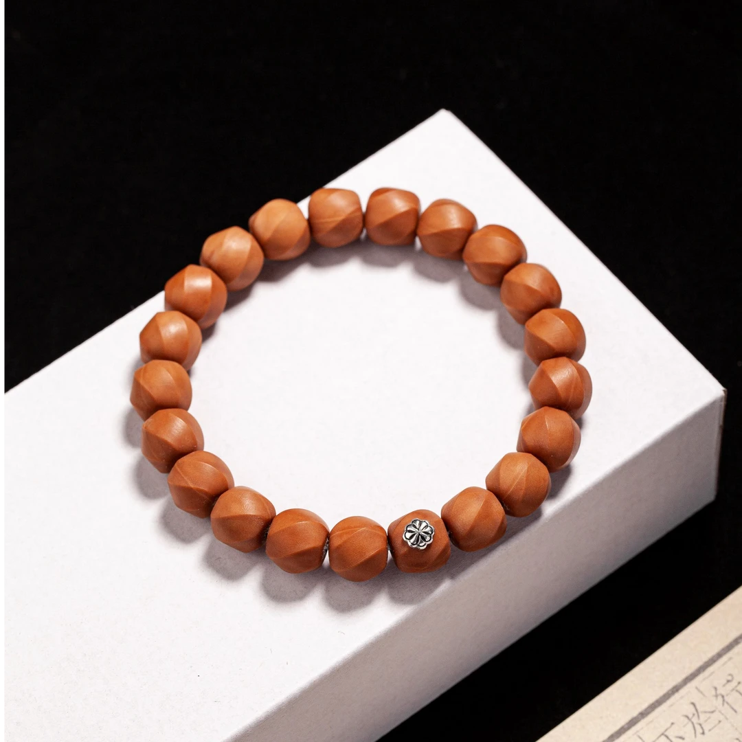 LAOWANG |旋珠手串 哑光繁花标款 猴头雕刻（43号）