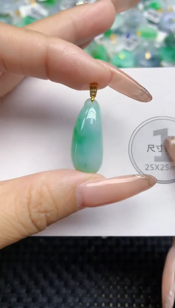 颈饰未镶嵌翡翠天然缅甸A货翡翠百元以上9元证书费自理