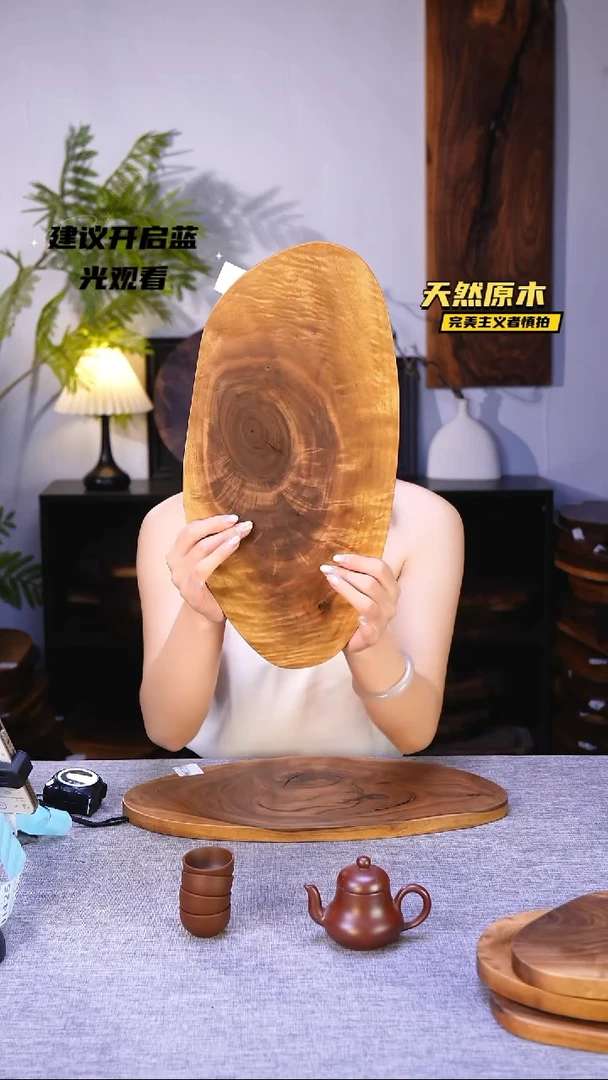 木北美黑胡桃原木.干裂疤结不属于商品质量问题完美主义者慎拍