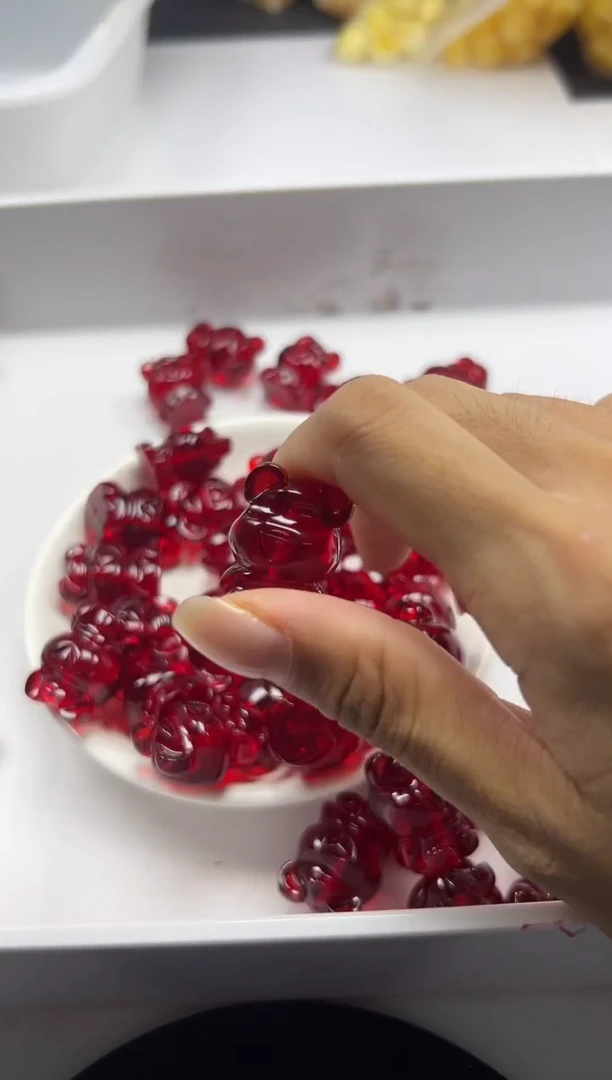 蜜蜡颈饰未镶嵌w3097蜜蜡血珀暴力熊*1个