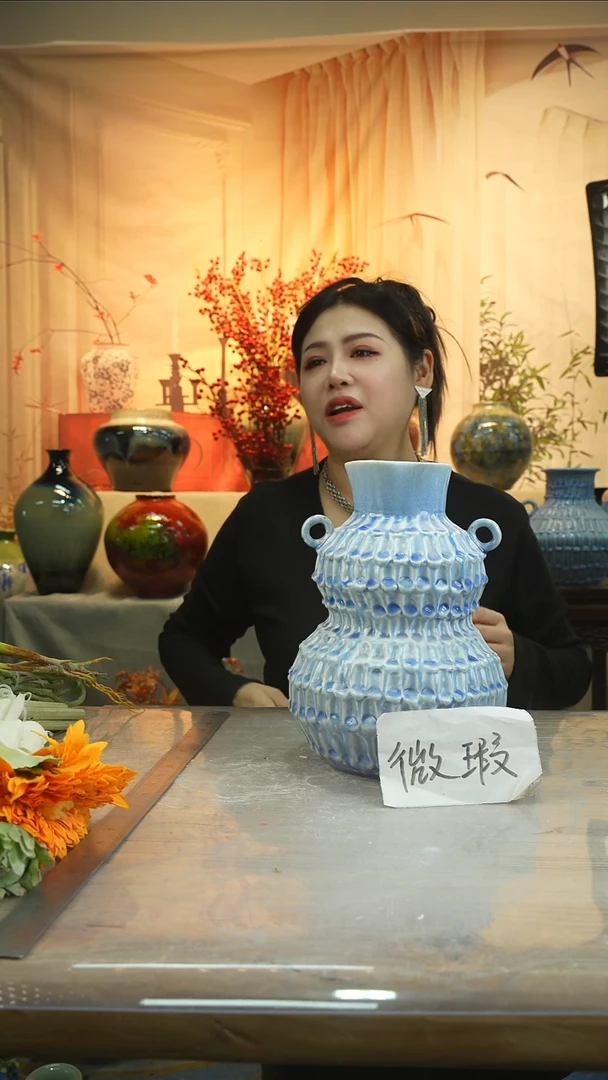 高28口9高温陶瓷花瓶