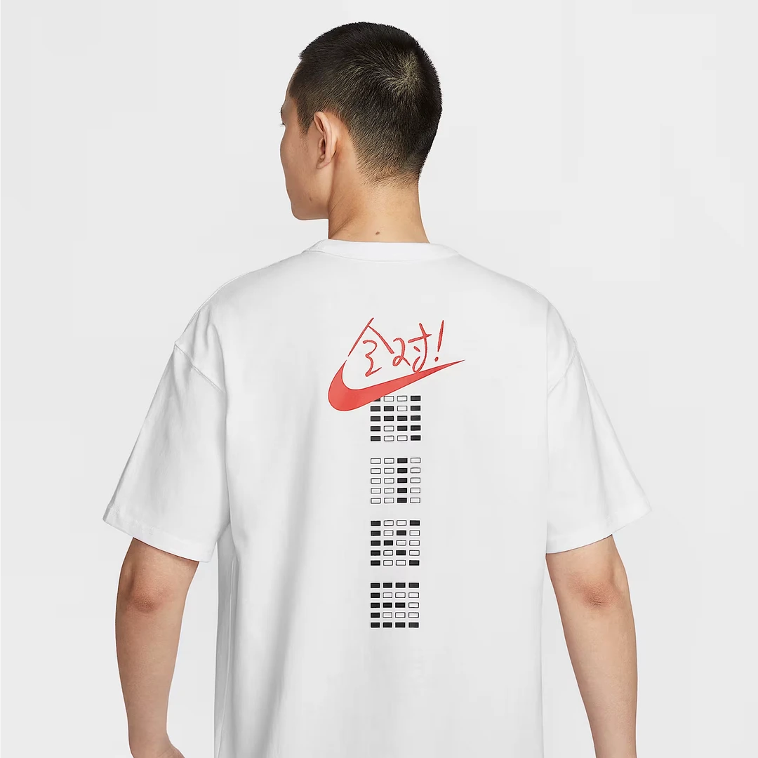 Nike耐克男子全对白色夏季透气休闲时尚百搭运动T恤IH0835-100