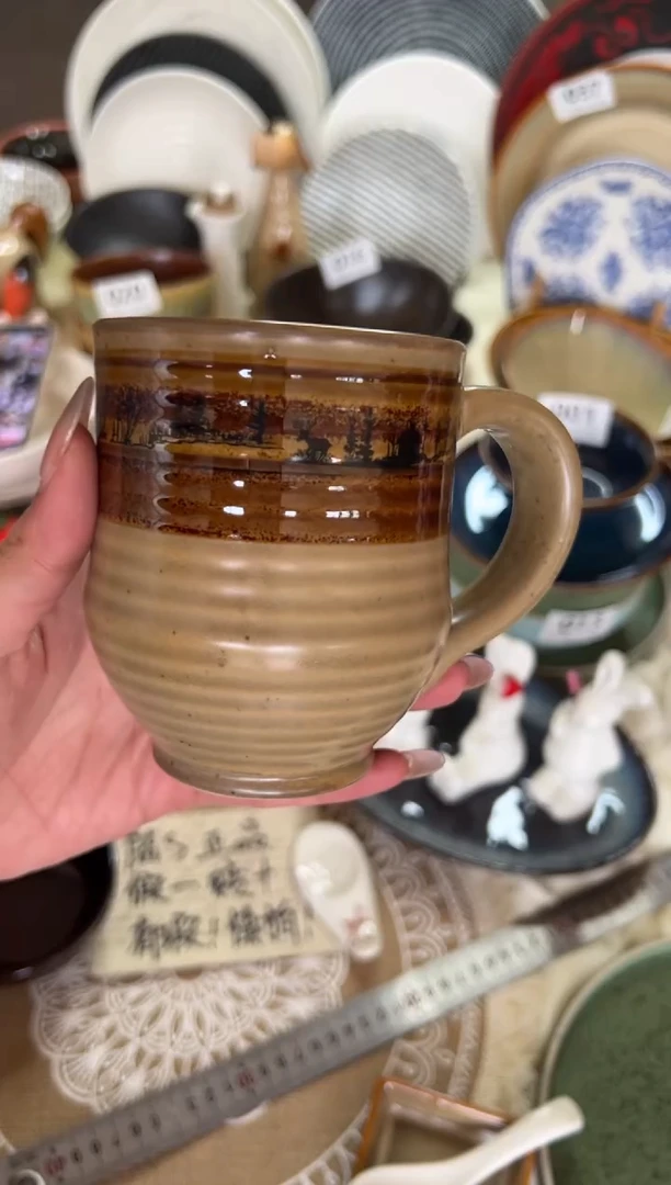 新骨瓷040瑕疵 复古 古典 马克杯