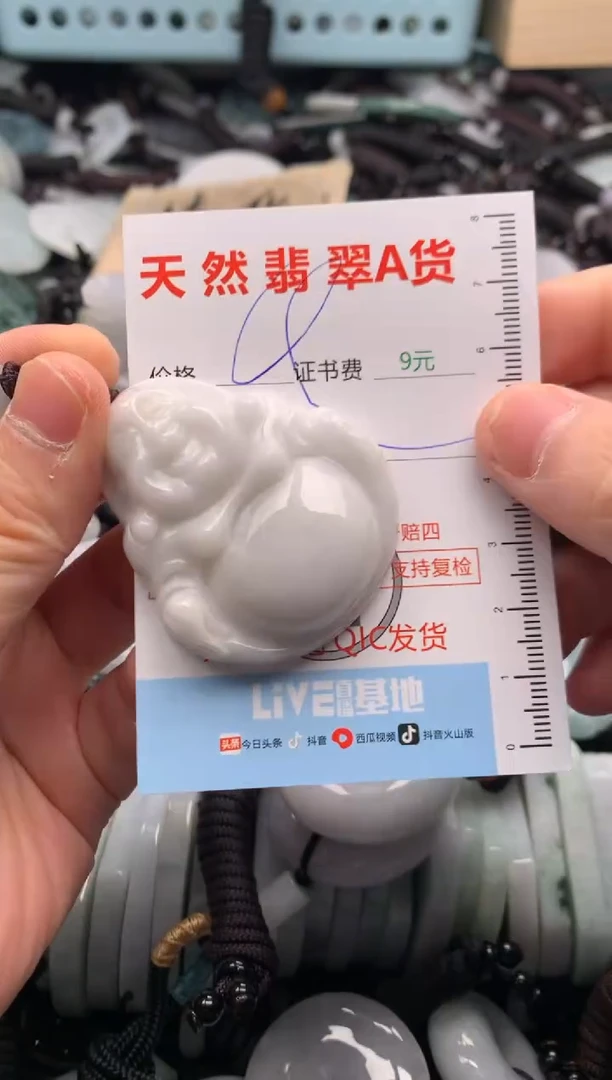 翡翠未镶嵌吊坠(不含链)1