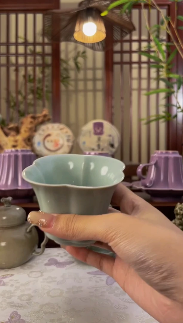 北溪堂-天青色海棠主人杯