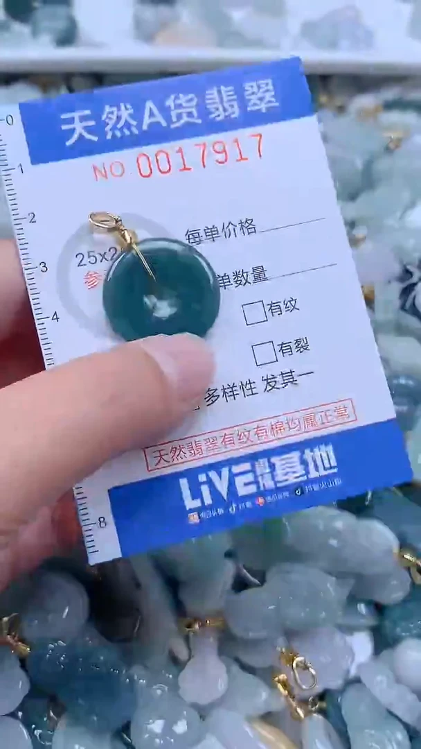 翡翠未镶嵌吊坠(不含链)1