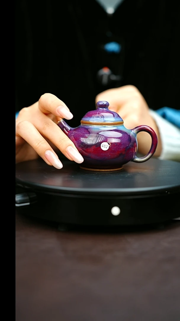 482#原矿钧瓷炉钧釉容天壶