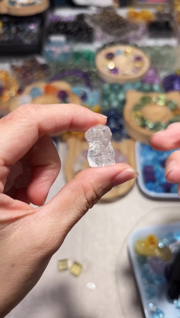 水晶手串未镶嵌白水晶扎基拉姆单颗