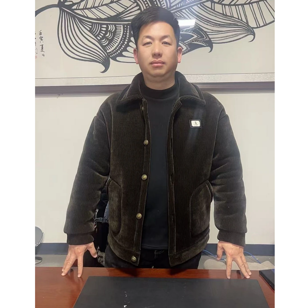 冬季高档男士睡衣复云感面料加绒加厚可外穿时尚修身家居服套装