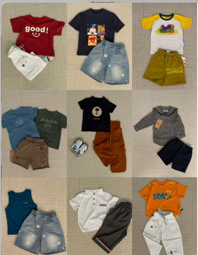 纯棉儿童短袖裙子直播间孤品扣号链接