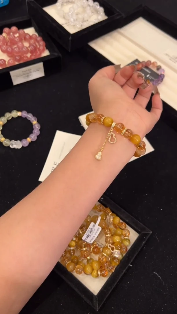 【闪购商品】水晶手链合金金虎眼手链x756