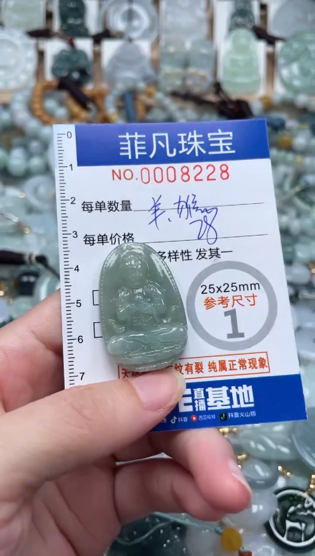 翡翠未镶嵌颈饰00..8228