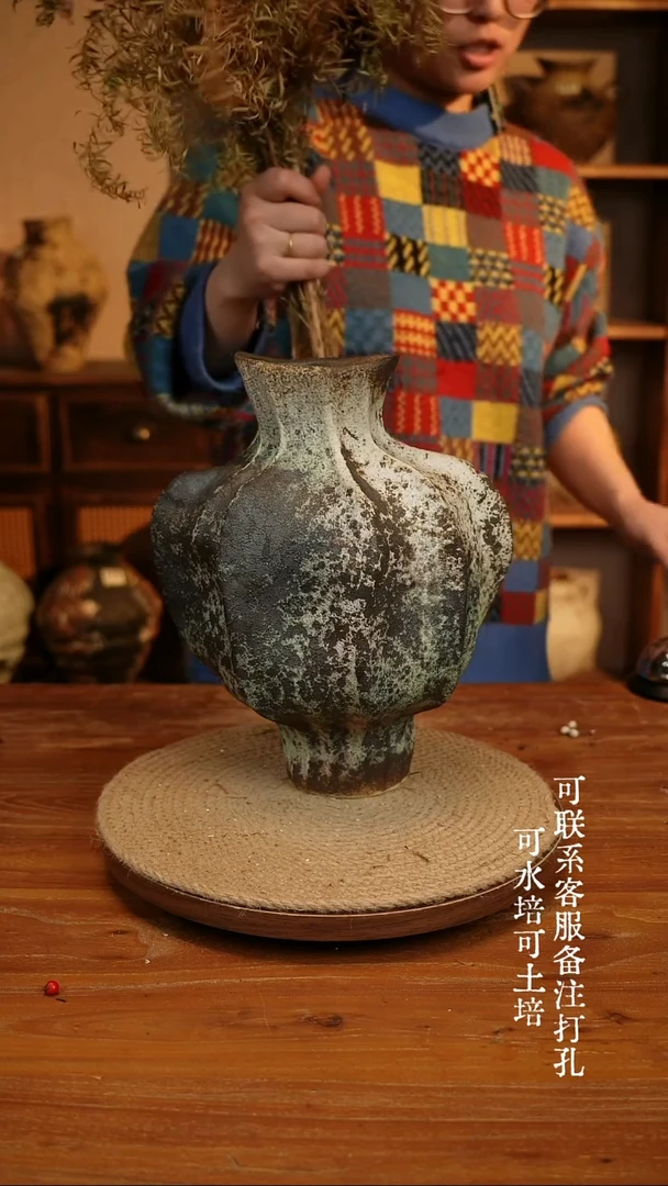 陶瓷318异形爱心大肚瓶可水培可土培