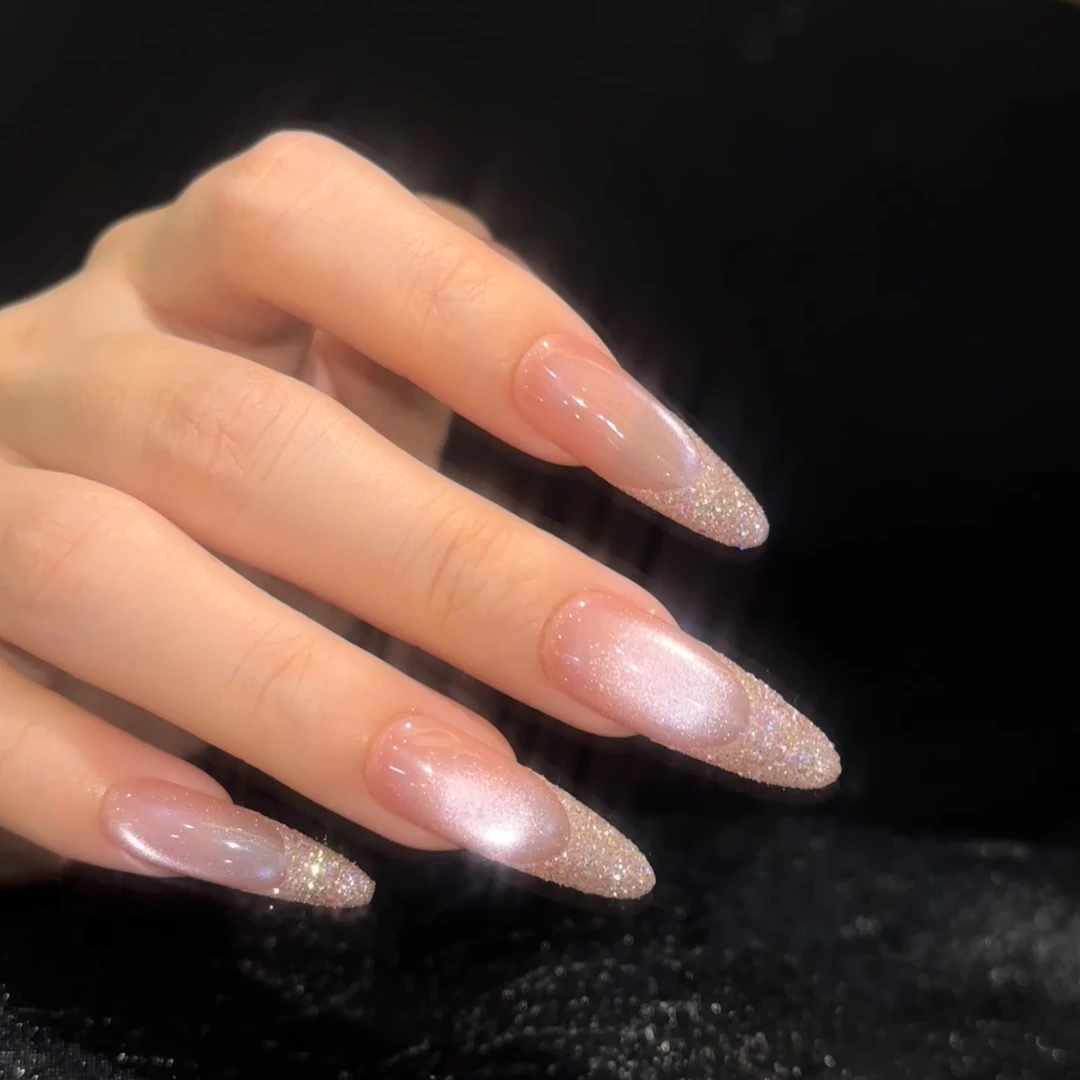 钻石 纯手工定制穿戴甲美甲成品美甲贴片10片