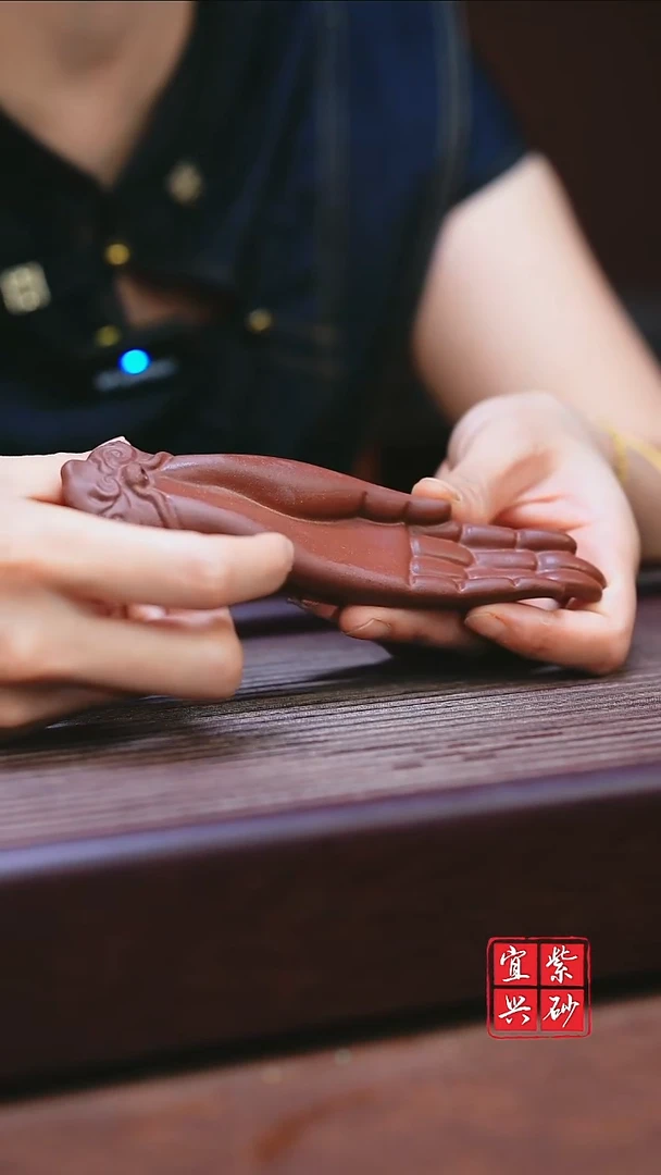 紫砂壶佛手香插茶宠