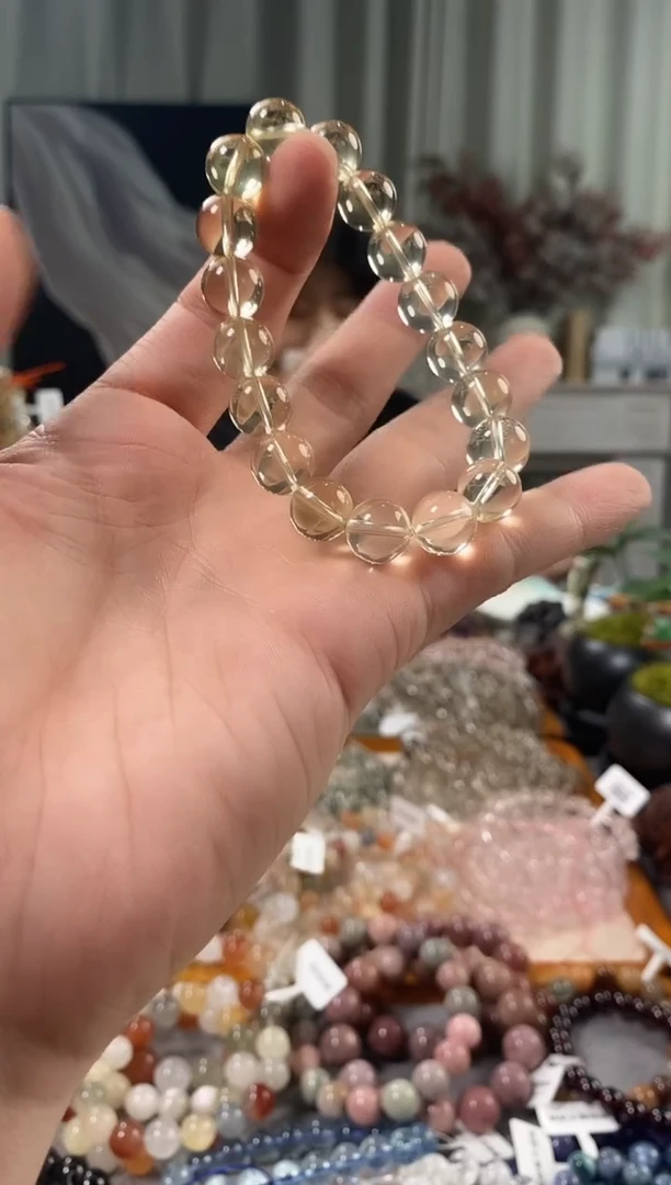 未镶嵌手链水晶黄水晶