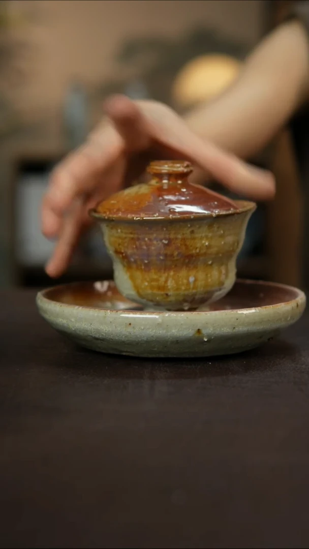 杯景德镇陶瓷杯碗柴烧多人