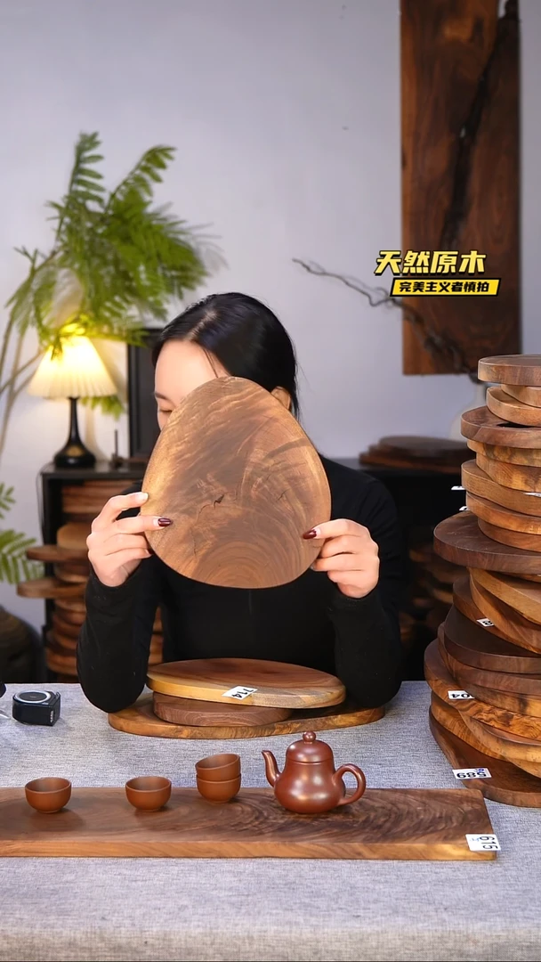 木北美黑胡桃原木.干裂疤结不属于商品质量问题完美主义者慎拍