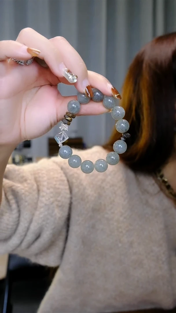 手串沉香未镶嵌71点墨和田玉沉香 12