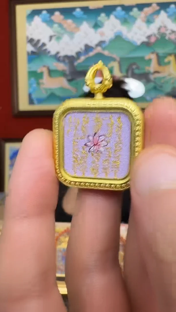 吊坠五条-热贡纯手绘周毛