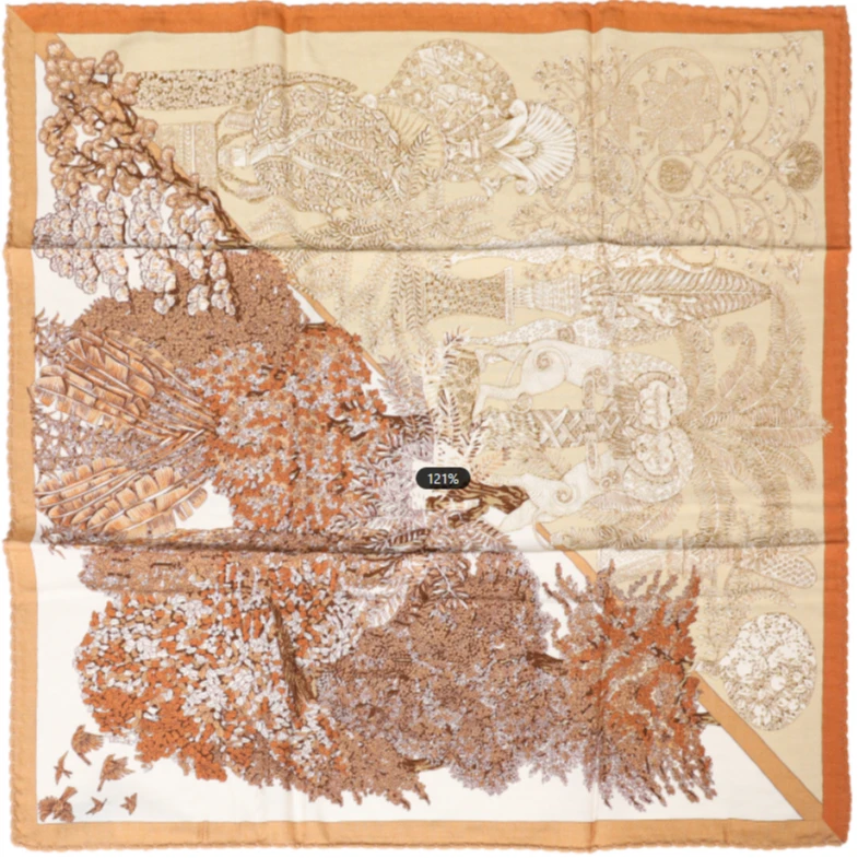 奢凌羊【仙境倒影】95*95纯山羊绒2024新款爆款时尚百搭披肩