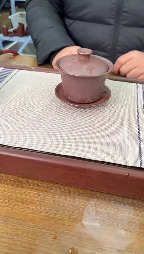 【闪购商品】紫砂茶杯宜兴紫砂盖杯