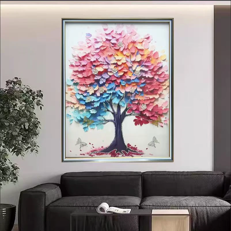 [喜宅家艺]Q408生命树餐厅卧室走廊过道装饰画