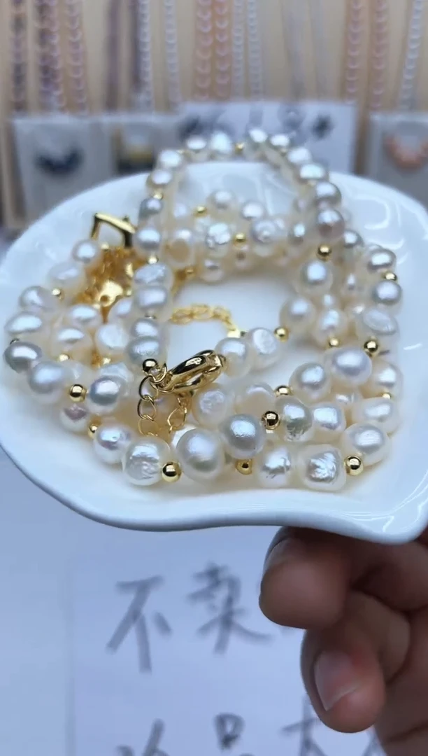 淡水珍珠手绳未镶嵌手链多样性发其一