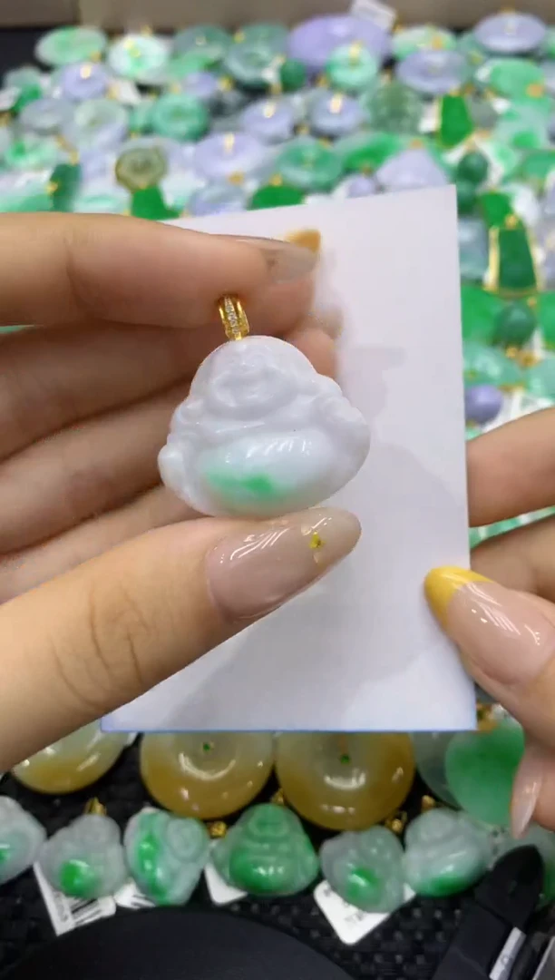 颈饰未镶嵌翡翠天然缅甸翡翠A货
