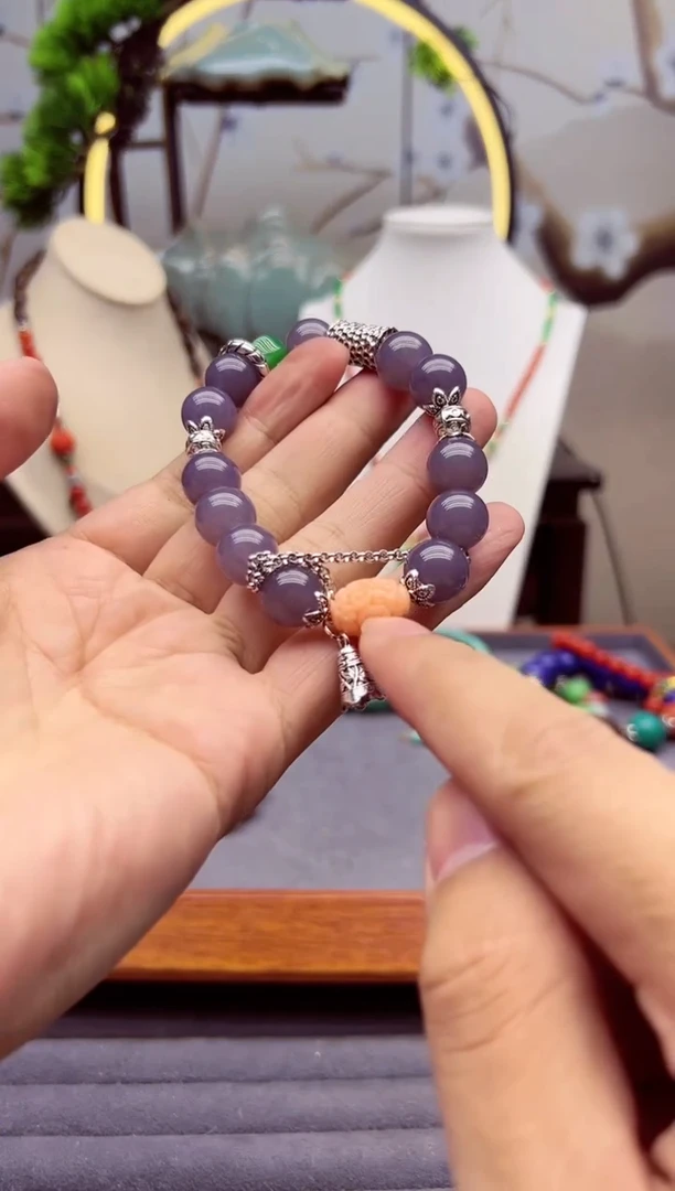 【闪购商品】和田玉手链银S925镶嵌s67```