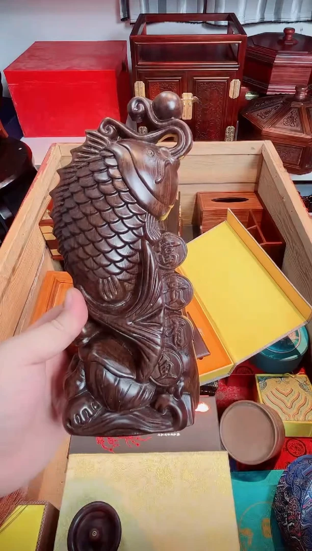 木富贵鱼摆件直播推荐直播推荐