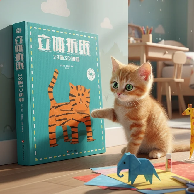 法国动物地板大书0-3岁认知书炫彩世界早教百科启蒙翻翻绘本礼物