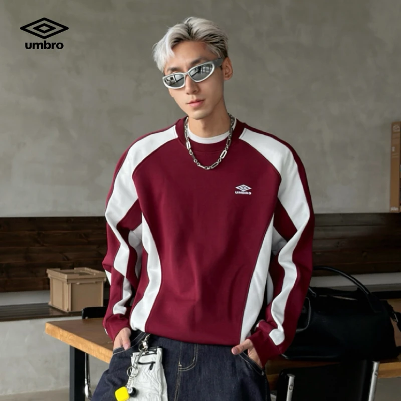 Umbro/茵宝欧美风长袖套头卫衣男女同款宽松城市风U2125450424