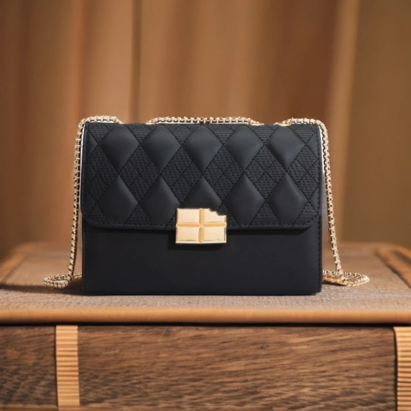 2025新款上市轻奢小香风黑巧克力907