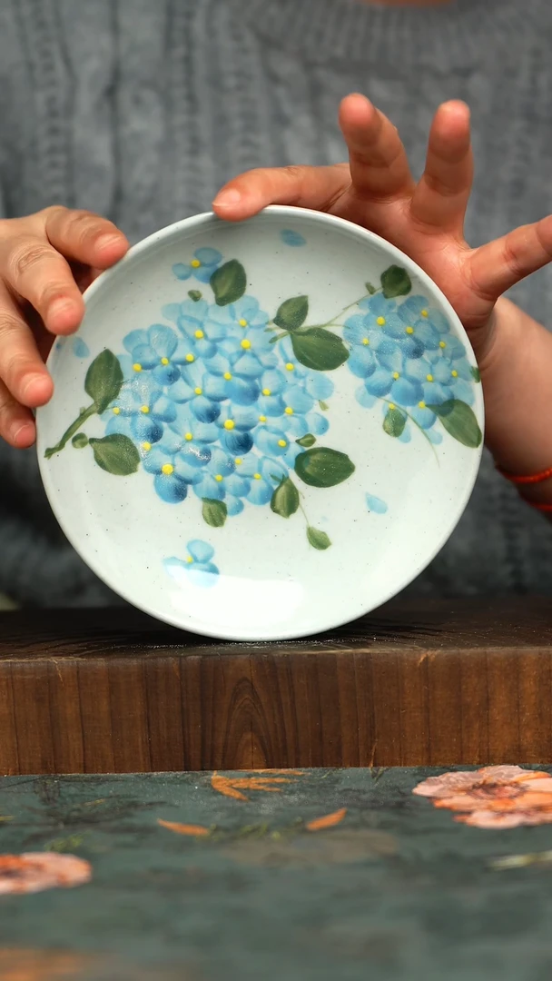 杯釉下彩手工手绘同款陶器