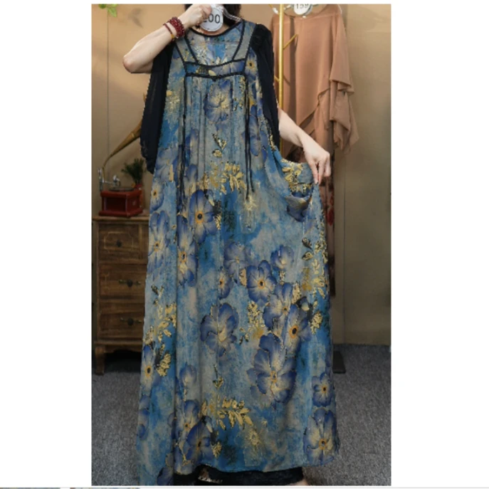 12空谷幽兰方领连衣裙