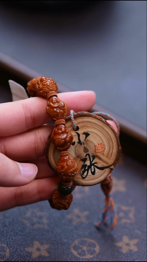 手串/手链橄榄核紫*橄榄核