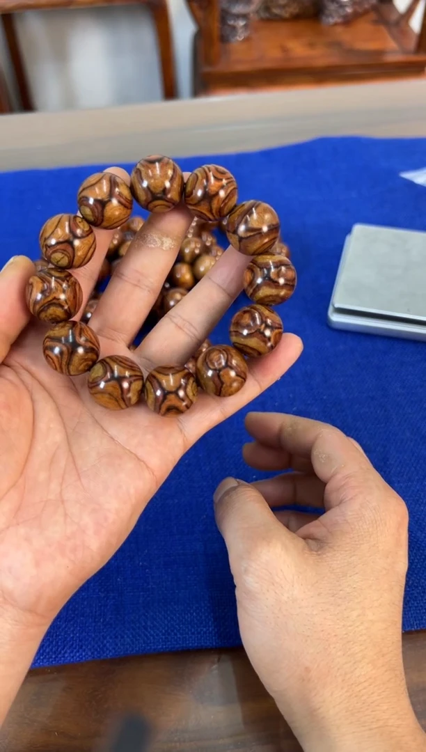 手串/手链黄花梨/降香黄檀2.0叉纹对眼手串