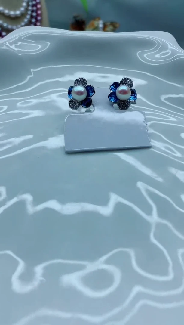 未镶嵌耳饰淡水珍珠多样性发其一（非无瑕）